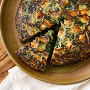 TORTILLA DE ESPINACA & HONGOS